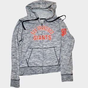 San Francisco Giants New Era Full-Zip Hoodie MLB Gray Marled Men's Size XL